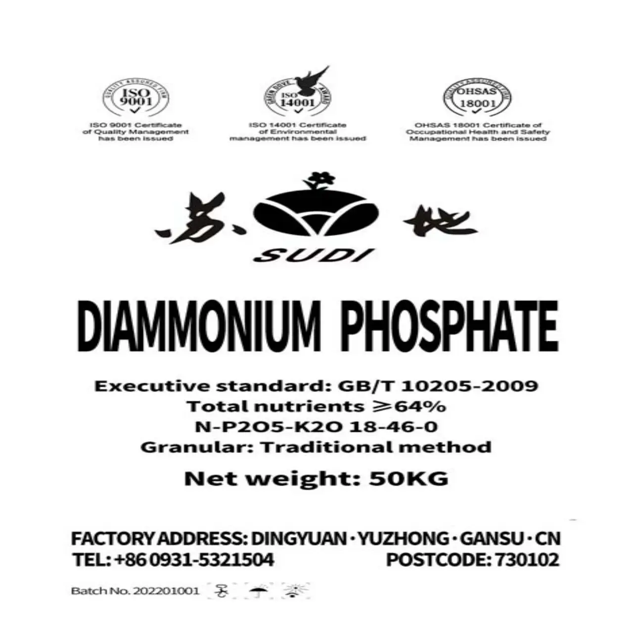 Hot Selling Fertilizers Agricultural Diammonium Phosphate Dap Fertilizer