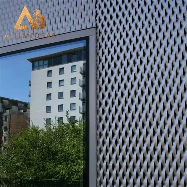 Aluminum Exterior Cladding Wall Laser Cut  Perforated Panel Designs For Windbreak