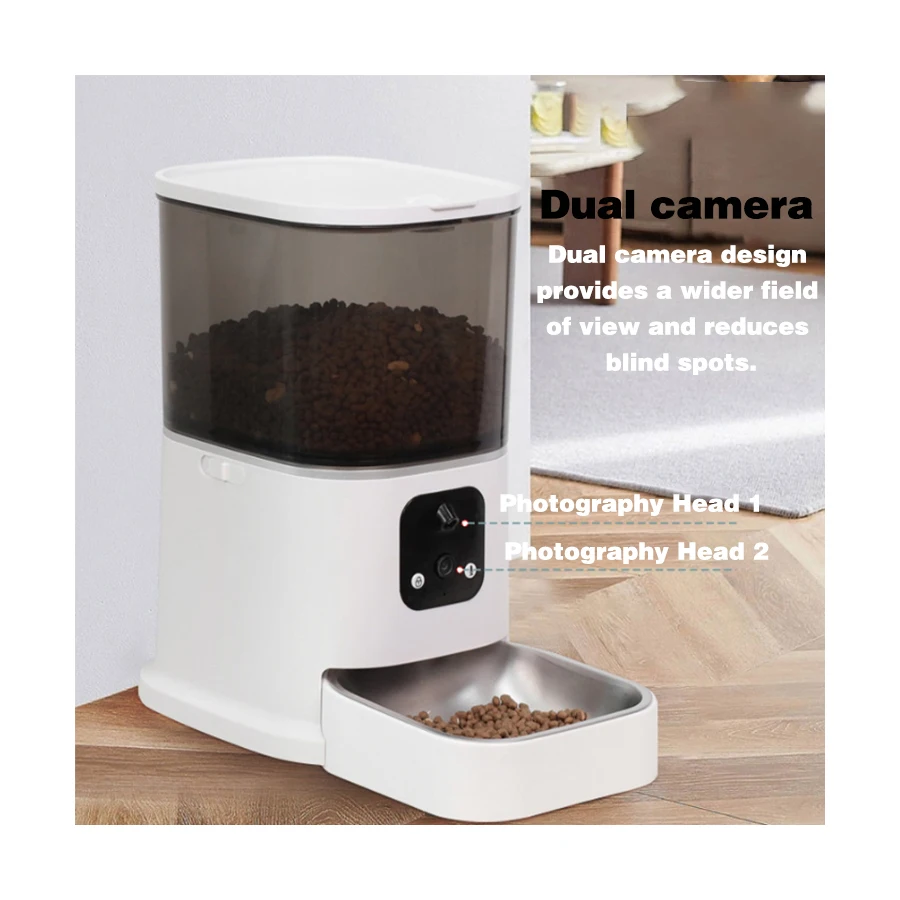 Wholesale Feeder Electric WIFI Pet Food Bowls For Cat Puppy Dog Timed Automatic Pet Feeders with Camera