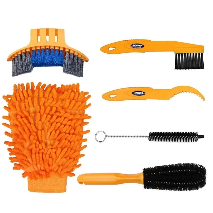 Hot Sale Multi bicycle tire clean tools mtb chain brush kits road bike chain cleaner tool Bicycle Cleaning Brush