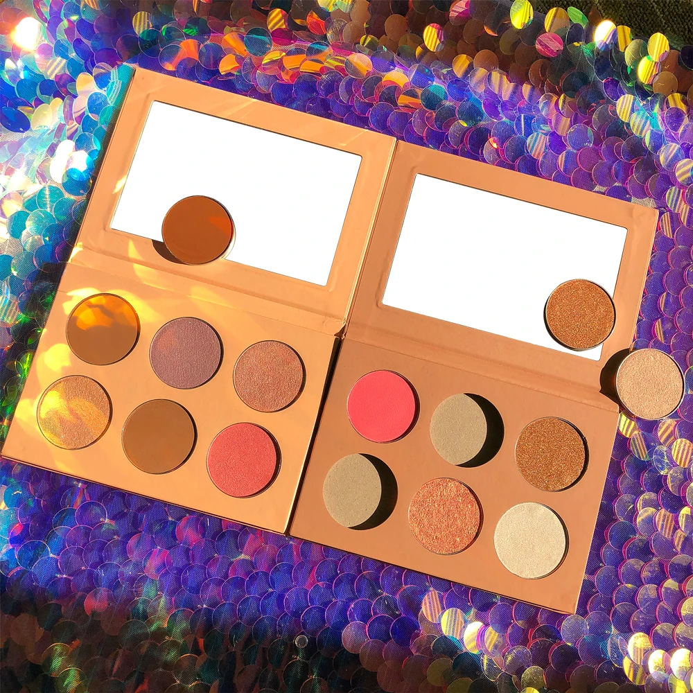 Макияж румяна Контур хайлайтер прессованная пудра Контур Палитра частная этикетка контур