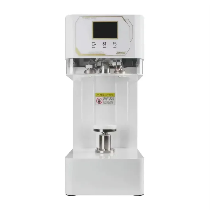 110v Automatic intelligent Non-rotating Can Sealer Soda Tin Can Seamer Bubble Tea Aluminum Beverage Can Sealing Machine