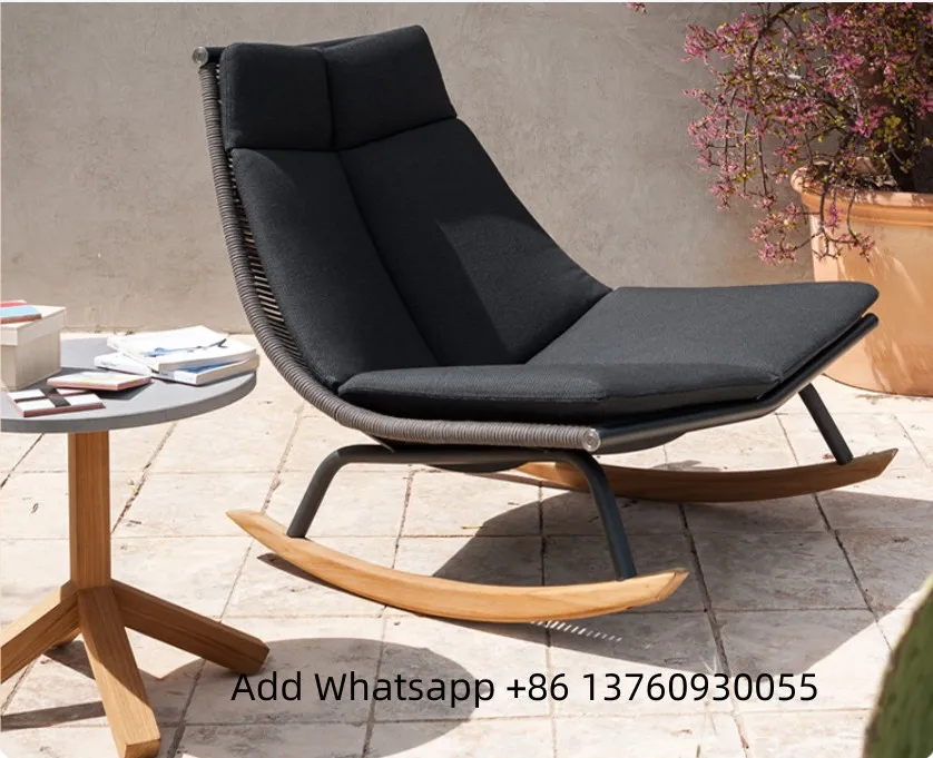 Garden teak wood chairs for living room patio furniture sofa outdoor wooden rocking chairChair Sofas