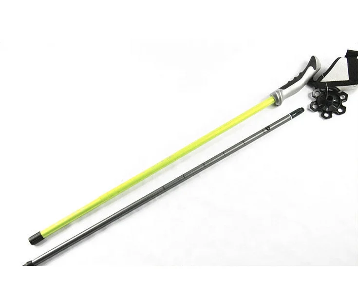 Hot Selling Light Weight Ski Stick  Non-Slip Grip Handle Cross Country Ski Poles portable sports ski stick