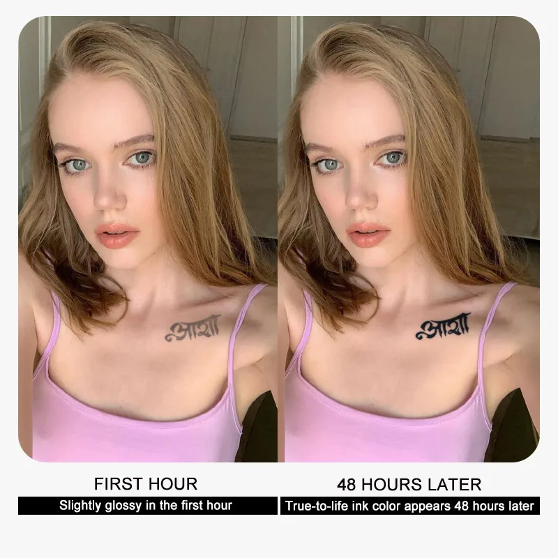 SHxIN Wholesale Custom angel arm back gardenia extract temporary tattoo sticker for women fake waterproof semi permanent tattoo