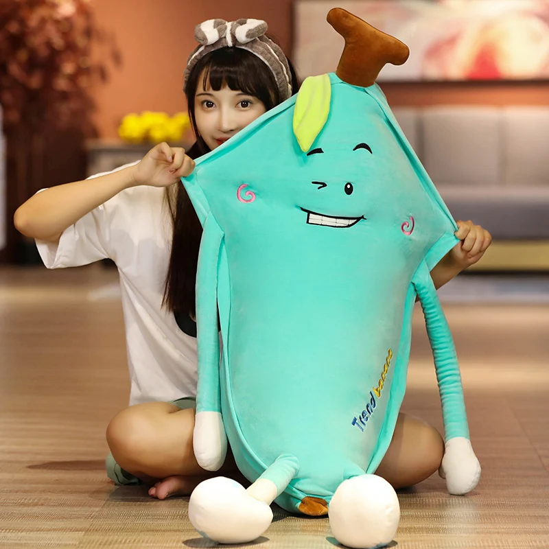 
2020 new design Tik Tok Fruit Banana Shaped plush cushion plush sleeping pillow home living 