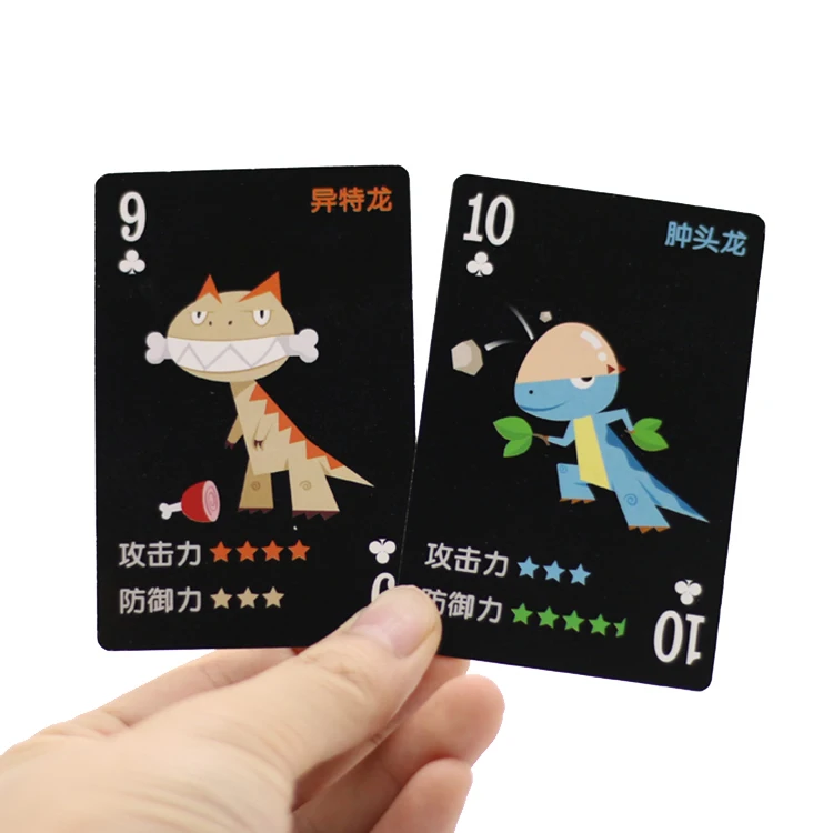 Custom made playing game cards printing suppliers china customized game card with box manufacturers