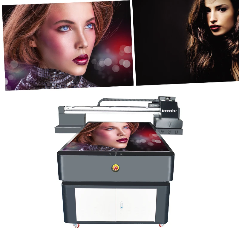 Freecolor 2 TX800 head UV1015 планшетный принтер 100x150 см размер печати Цифровая живопись с белой и лаковой печатью