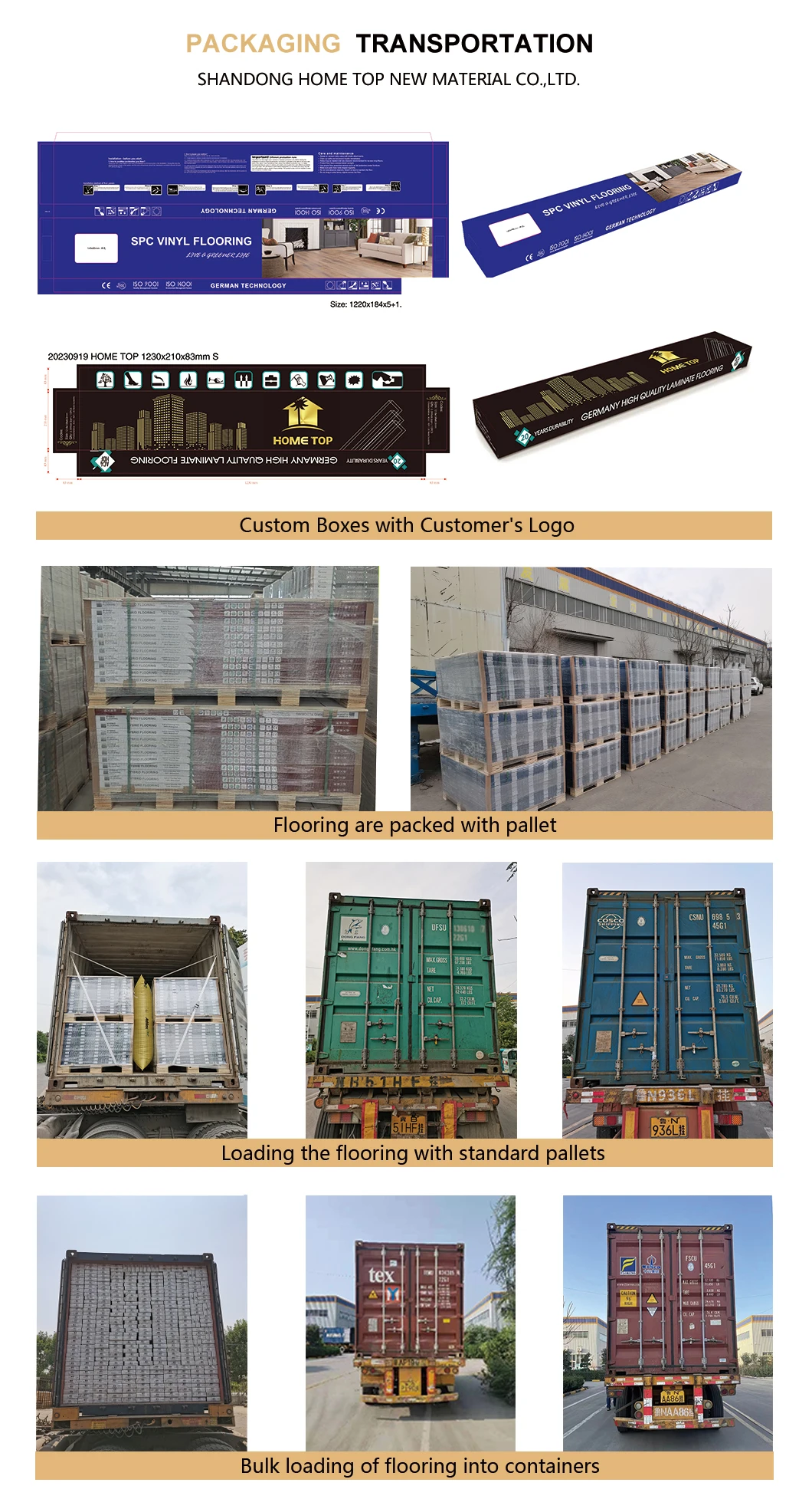 spc flooring packing