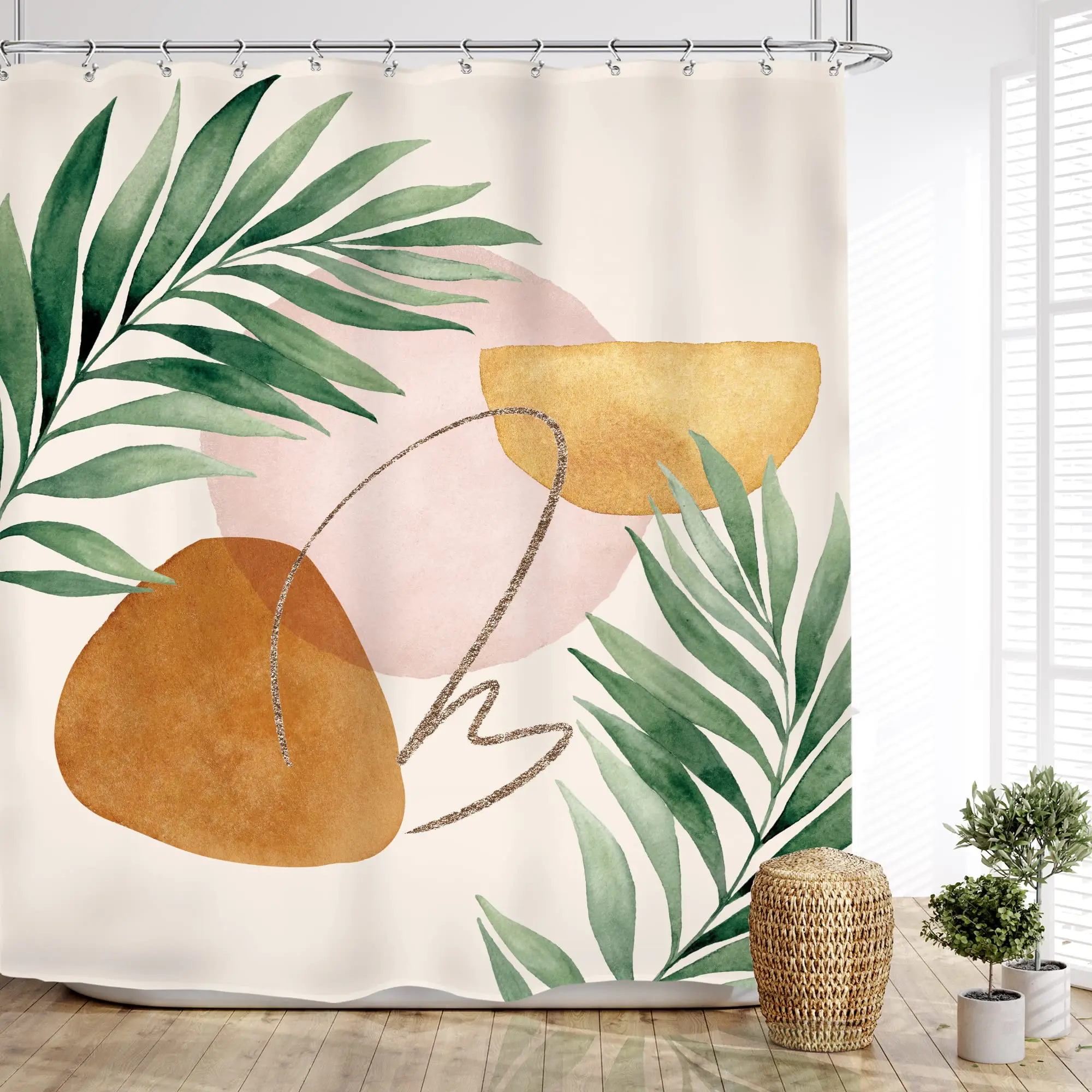 Wholesale Custom Printed High Quality Polyester Waterproof Shower Curtains Boho Bathroom Decor Shower Curtains For Bathroom