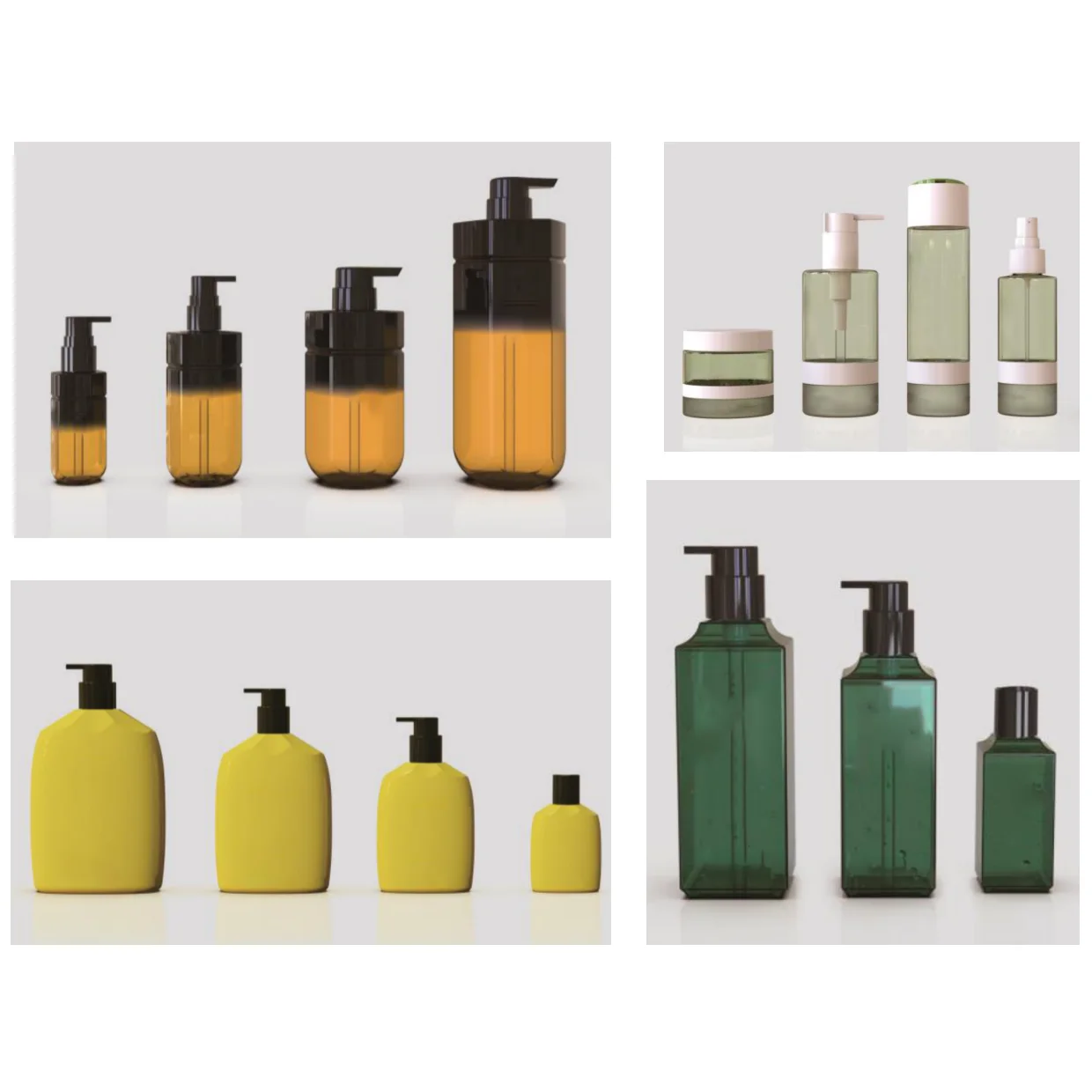 Screw Cap PP Luxury Glass Bottle Colorful White Black Gold Clip Lock All Plastic 24/410 28/410 38/400 Lotion Dispenser Pump Head