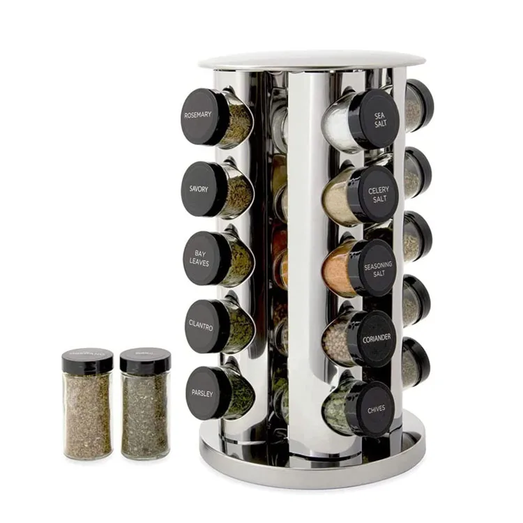 Spice Containers on Door Organizers Cabinet Organizer Drawer Expandable Insert with Jars Bundle Hexagon Spice Rack Non Glass