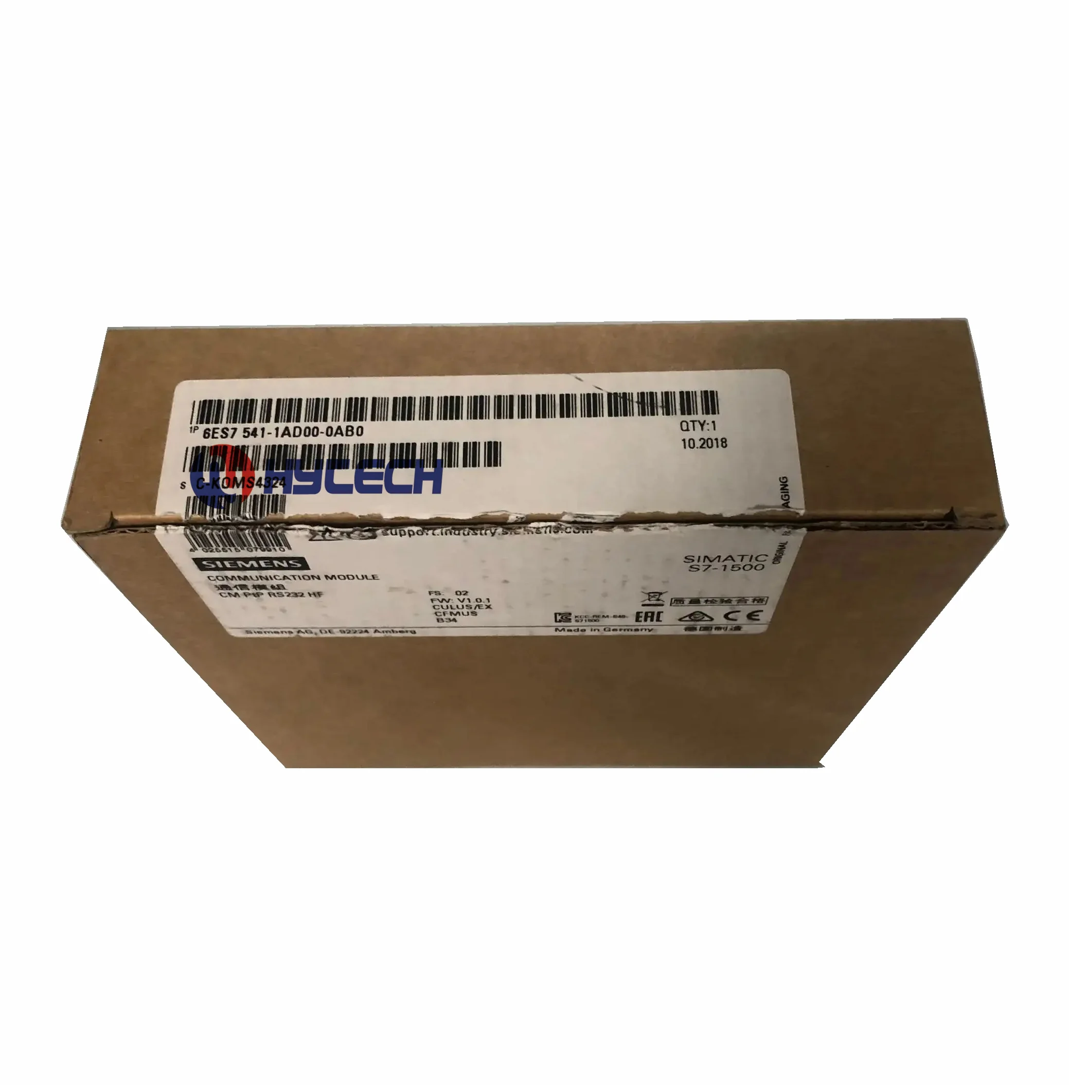 SIEMENS Brand New 6ES75411AD000AB0 SIMATIC S7-1500 CM PTP RS232 HF 6ES7541-1AD00-0AB0