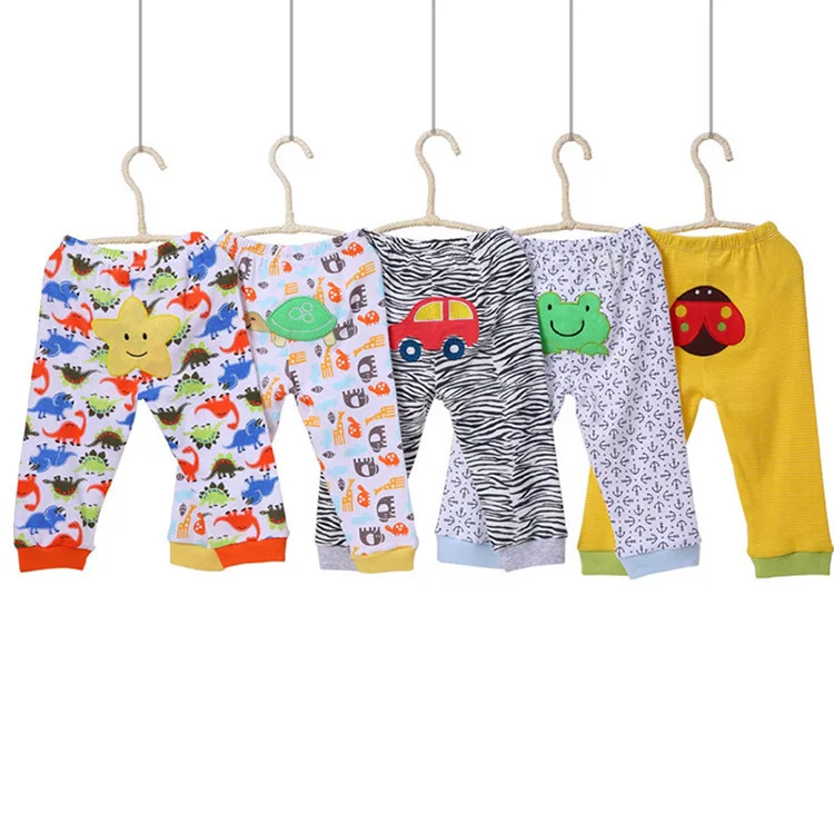 
5 pieces Cartoon cute Leggings baby PP pants 100% cotton 