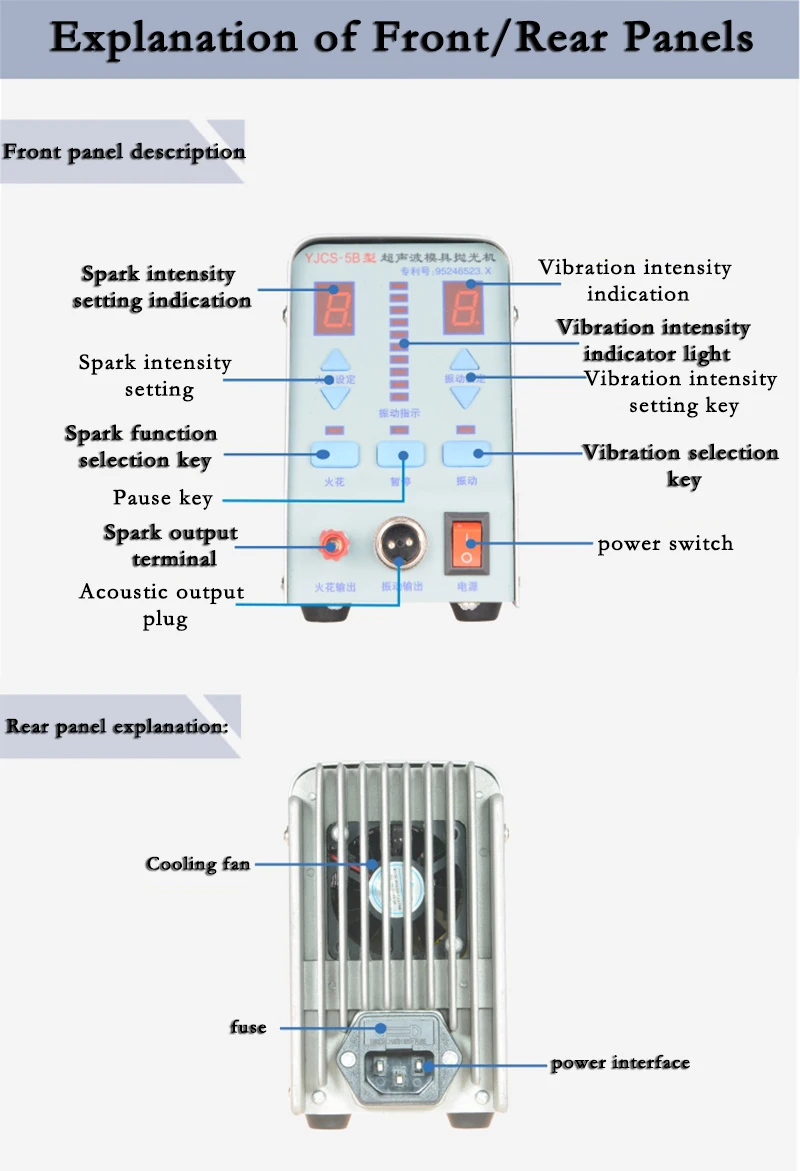 1 Set YJCS-5B Multifunction China Factories Make Cheap Professional Electric Ultrasonic Mold Polisher Polishing Tools