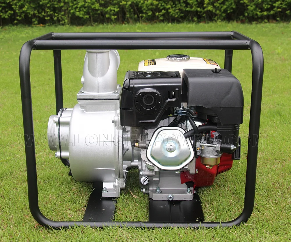 WP40 100 mm High Pressure 9HP 13Hp Gx270 Gx390 4 Inch Big Flow Gasoline Petrol Fuel Engine Water Pumps Water Pumping Machine