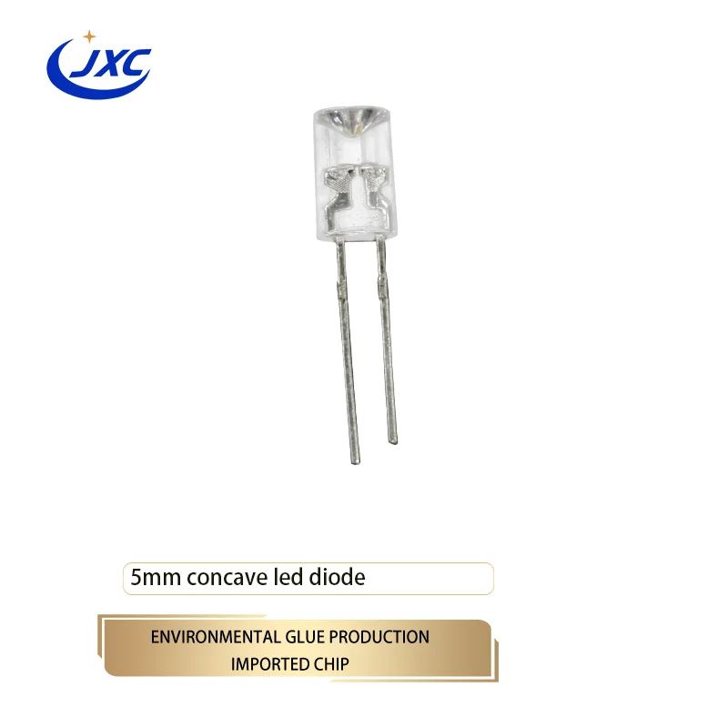 Made in China DyPh LED without edge 3mm 5mm concave led diode for light string