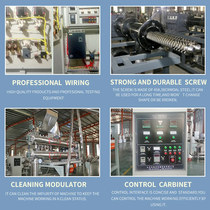 Automatic Fish Animal Feed Processing Machine Extrusion Equipment Production Line Fish Feeding Processing Machine