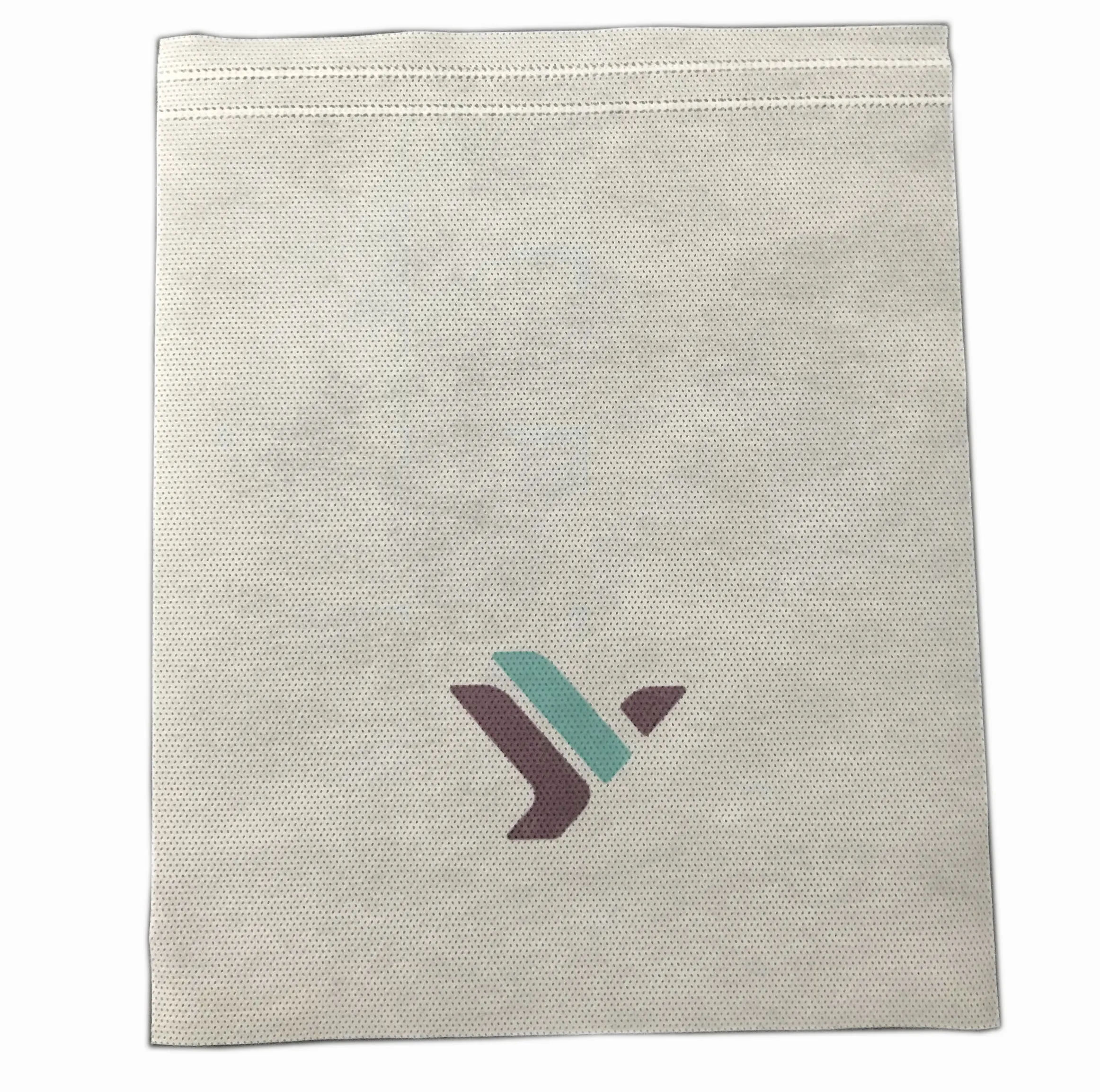 Custom universal disposable non woven airline taxi train car bus seat advertising headrest cover