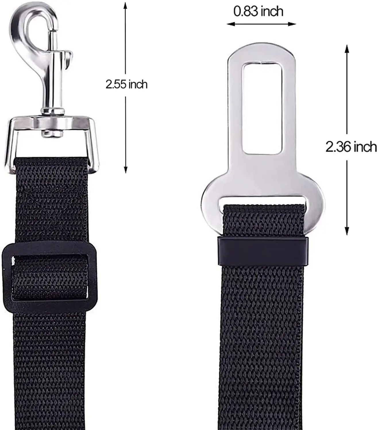 Dog Seat Belt Retractable Dog Car Seatbelts Adjustable Pet Seat Belt for Vehicle Nylon Pet Safety Seat Belts Car Harness for Dog