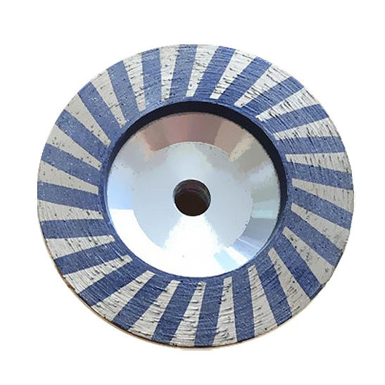 Hard Granite Diamond Polishing Ripple Cup Grinding Wheel For Hard Stone
