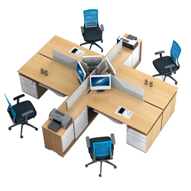 Factory Price Laboratory Office Workstation for 2/4/6 Person Home Desk