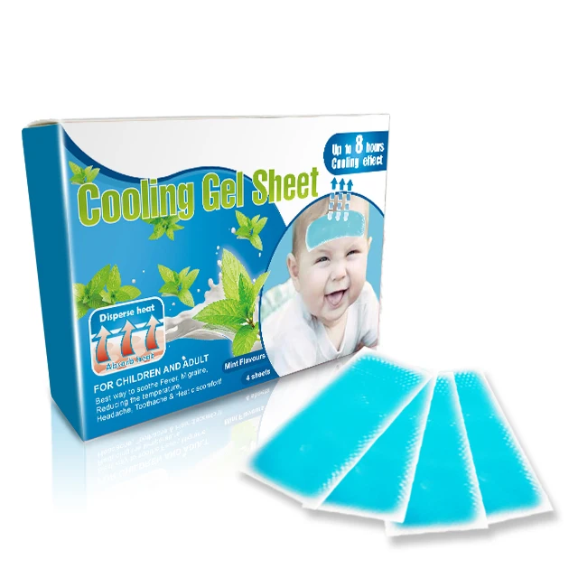 Most Popular Products ISO 13485 CE Certified Products Hydrogel Cooling Gel Sheet Last 8 Hours Strong Sticky Fever Cooling Patch