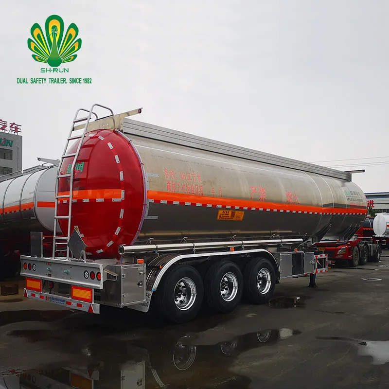 3 Axles Super Large Cubic 60 Cubic Normal Temperature Liquid Transport Tanker Petrol Diesel Fuel Oil Trailer