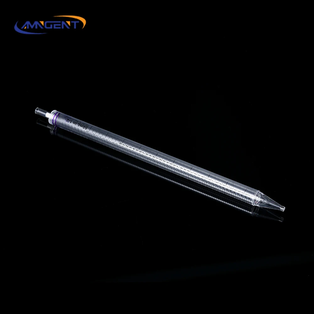 AMNGENT medical lab  DNase/RNase free polystyrene serological pipette 25 ml capacity