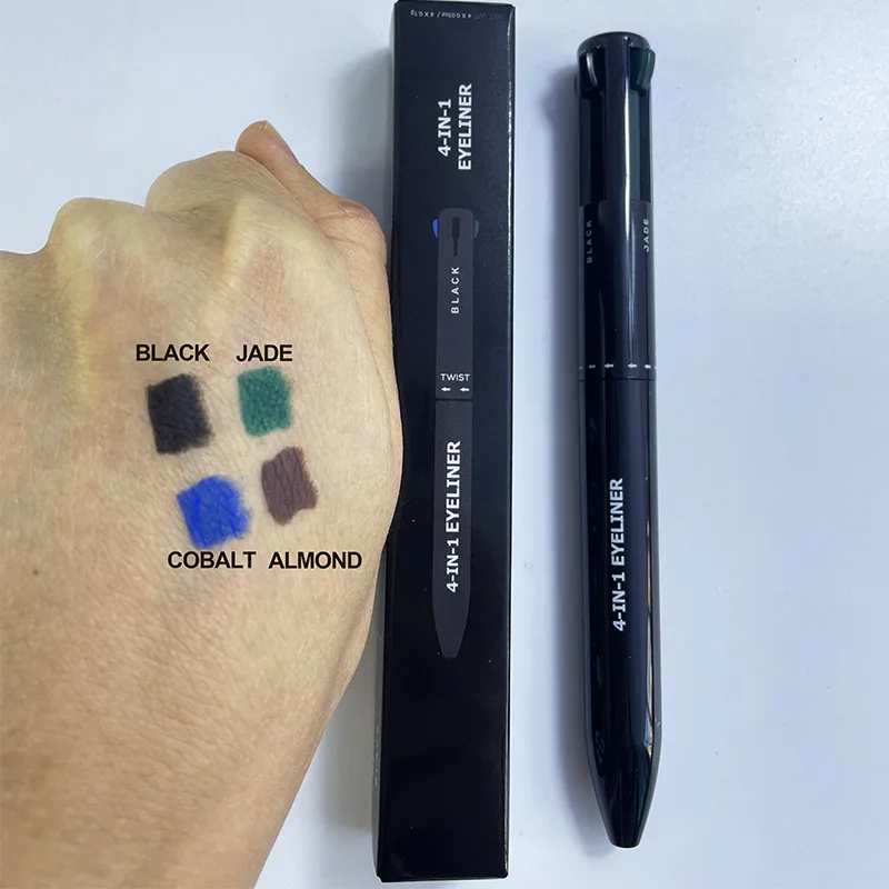 Makeup Pen 4 in 1 Colored Eyeliner Private Label Liquid Liner Waterproof Refillable Makeup Halloween