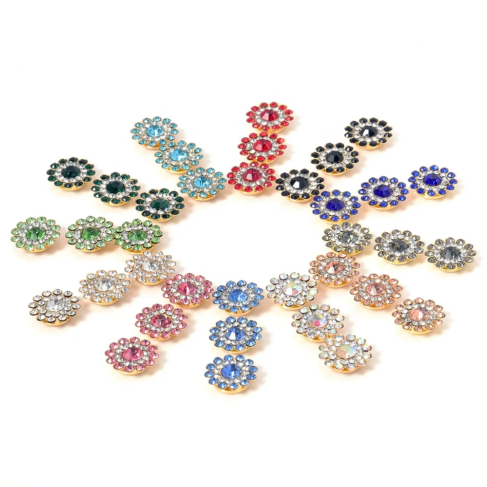 Crystal Claw Rhinestone Flatback Sewing Cabochons Bezel Beads for Jewelry Making DIY Needlework Bows
