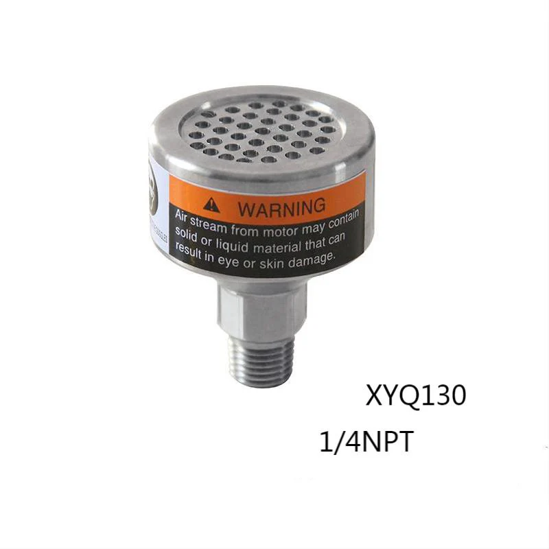 Air Motor Muffler, XYQ100, Silencer 1/8' NPT Metal Muffler for 1AM, 1UP Pneumatic Motor