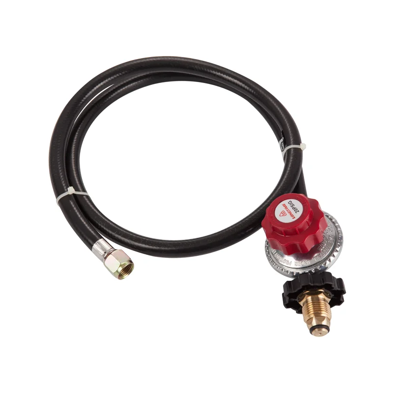 0-20psi POL Adjustable BBQ Parts LP Propane Gas Grill Regulator Hose Kit for Gas Cylinder