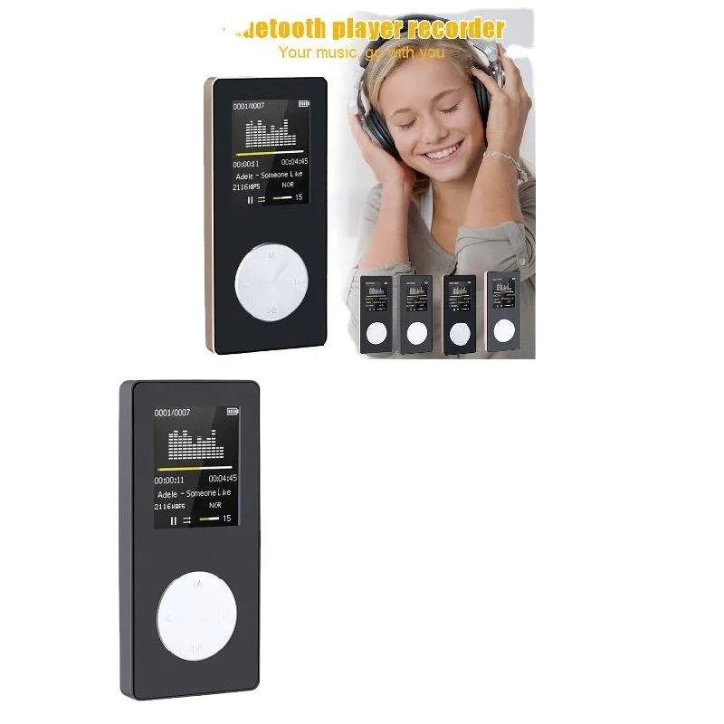 2021 Most Popular Portable MP3 MP4 Music Player Walkman Lossless Recorder Pen FM Radio Sports Professional
