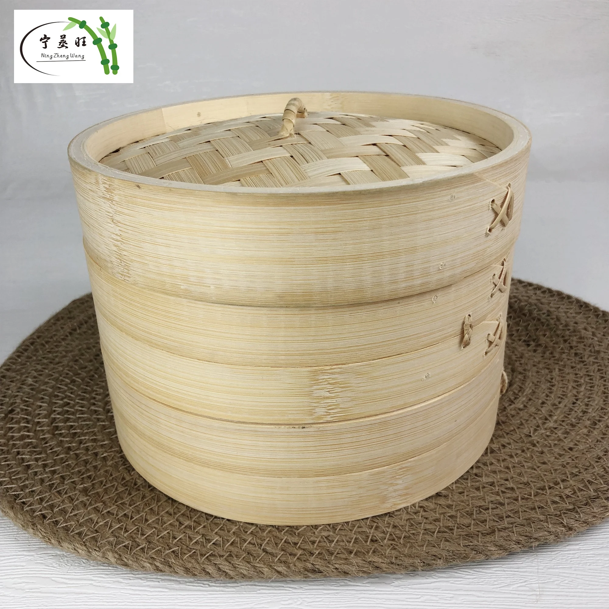 Amazon, лидер продаж, натуральный экологически чистый, ручной работы, 2 яруса, мини-тусклый бамбуковый Пароварка, набор, пароварки для еды