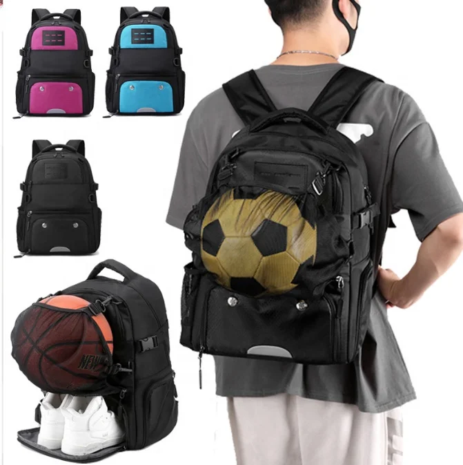Outdoor Teenagers sport Football backpack custom logo Student Gym Basketball backpack