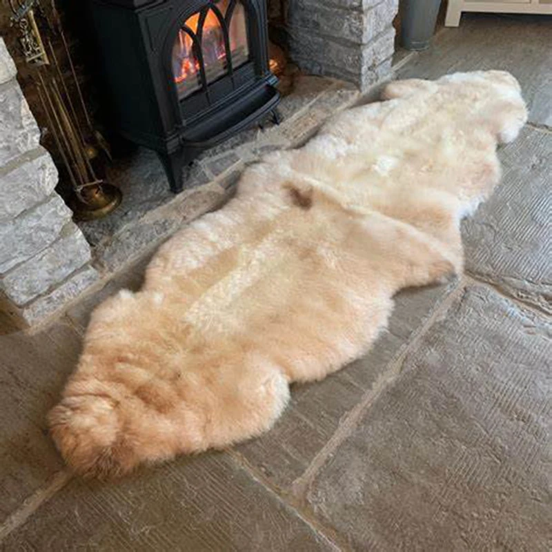 Faux Animal Fur Mat for Bedroom Living Room Modern Carpet Faux Fur Rug Sheepskin