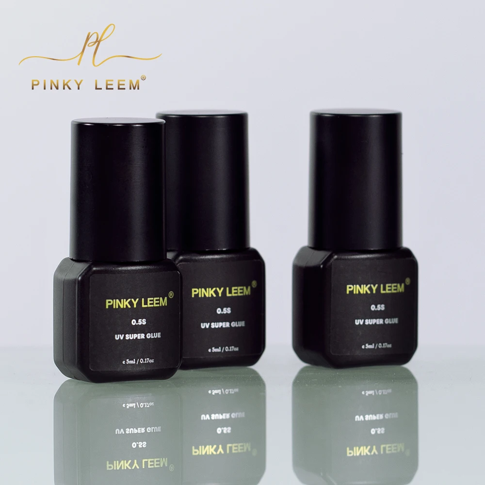 Pinky Leem New UV LED Light Lash Glue Fast Drying 0.5 Sec Long-Lasting Uv Glue For Eyelashes 0,5 Seconds