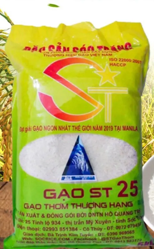 ST 25 Rice Grain - Viet Nam Export Quality Organic ST 25 Soft White Long-Grain Rice 0.5% Broken Grain Rice