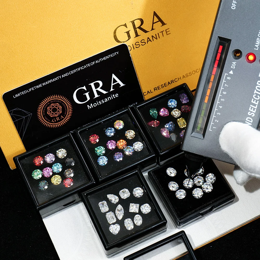 Factory Amethyst Garnet Orange Champagne Black Purple Yellow Pink Blue Green Red Violet fancy shape colored mossanite moissanite