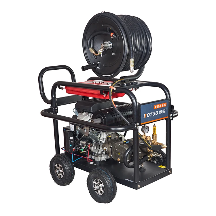 Очистка канализации 22 л. С., бензиновый двигатель, канализационная установка 350 бар