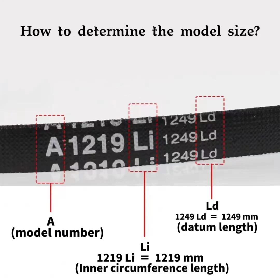 Wear Resistance A Type Rubber Pulley Belt Rubber Conveyer Transmission Belts