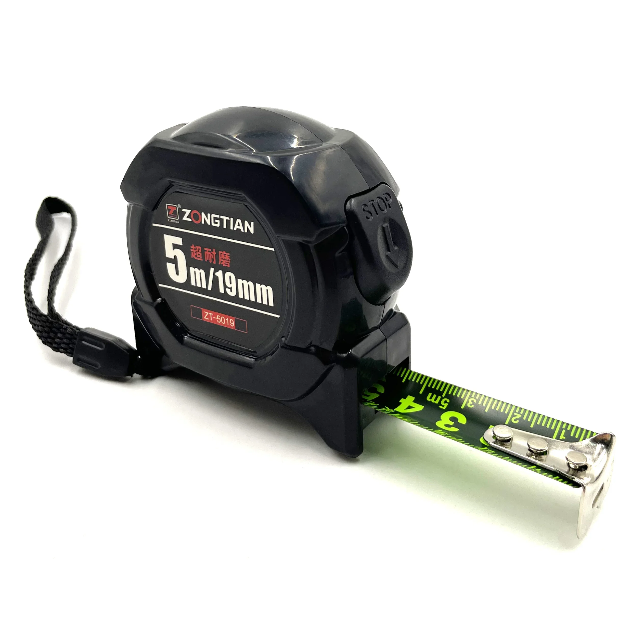 Tape Measure Black Gold Frosted Steel Guangdong Carbon Steel 5M High-precision Fluorescent Tape Measure