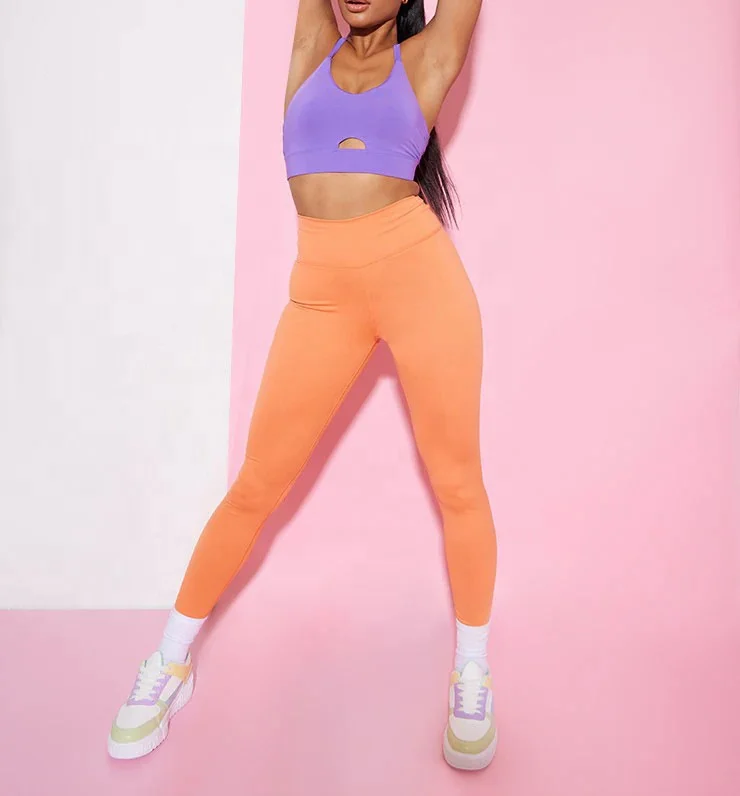 Pashasunshine High Waist Short 2 Piece Yoga Set Fitness Yoga Shorts Sets Active Wear  Yoga Short Set Women