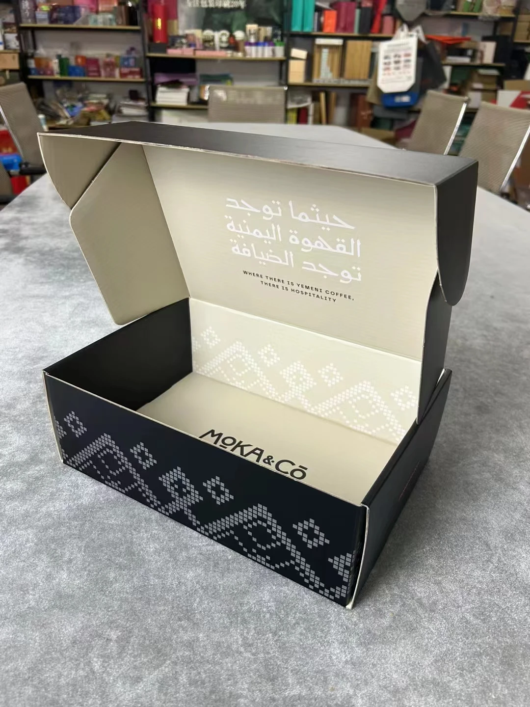 Сменная сезонная коробка для гофрированной упаковки с разделительной полосой почтовые ящики ручкой двойная комната хранения