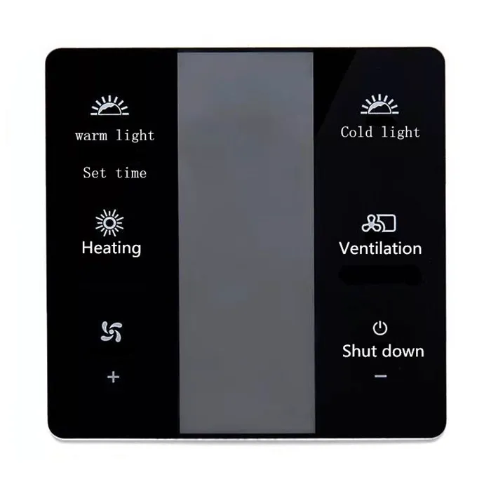 ODM OEM Silk Printed Pattern Tempered Glass Switch Glass Sheet Custom Silk Screen Touch Glass Parts for Wall Switch Control