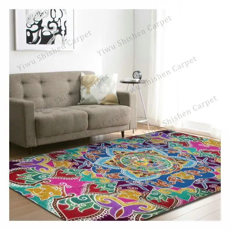 Amazon Ebay best sell large big size baby play polyester Quick Drying Washable living room bedroom mat 3d carpet persian rugs