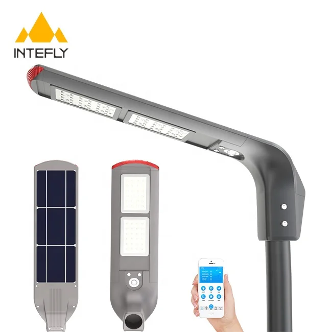 Wireless Road Lighting Integrated 15w 20w 30w 40w Solar Street Light IP65 Waterproof Beam Angle Adjustable