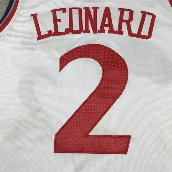2024 wholesale New Stitched American basketball Jerseys new season #2 Kawhi Leonard Dark Blue White Red jerseys