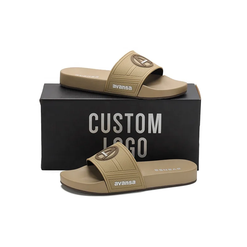 Henghao Friendly Green Technology Oem logo Black House Slipper Custom-Logo-Slippers Custom Slipper With Logo Cheapest Price